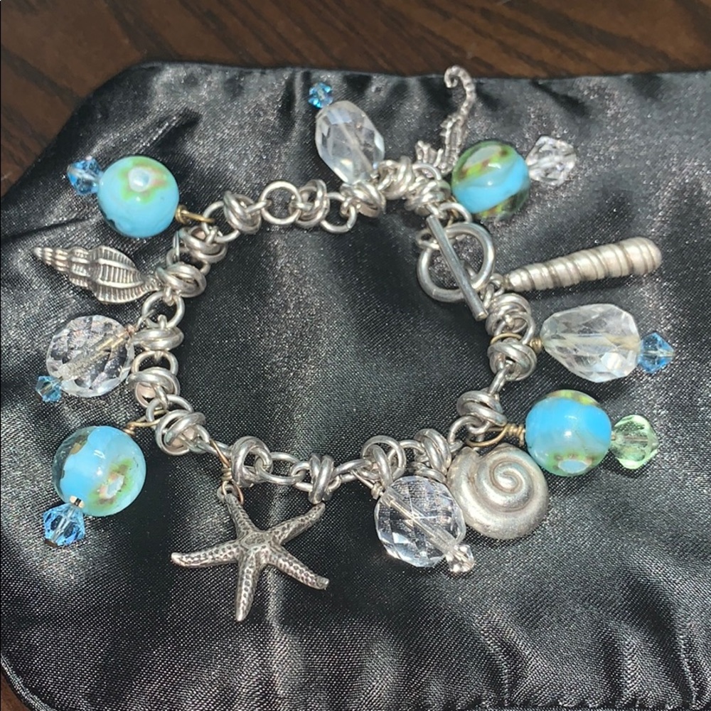 Sterling silver ocean theme bracelet
